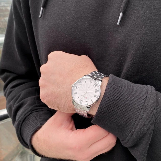 Наручний годинник Curren 8422 Silver-White - изображение 4