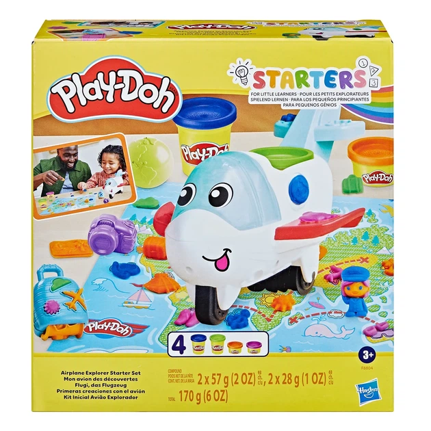 Набор для творчества из пластилина Play-Doh Самолет-исследователь, F8804 - Фото 1 Набор для творчества из пластилина Play-Doh Самолет-исследователь, F8804 - изображение 1