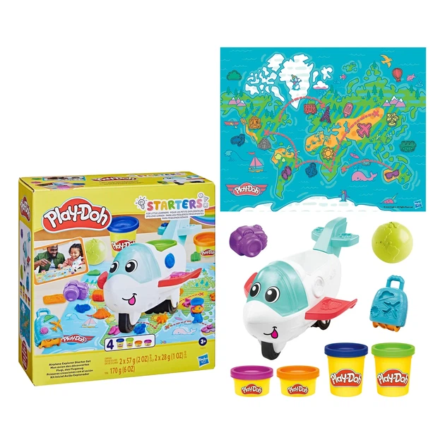 Набор для творчества из пластилина Play-Doh Самолет-исследователь, F8804 - Фото 3 Набор для творчества из пластилина Play-Doh Самолет-исследователь, F8804 - изображение 3