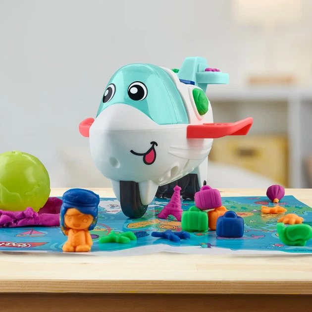Набор для творчества из пластилина Play-Doh Самолет-исследователь, F8804 - Фото 5 Набор для творчества из пластилина Play-Doh Самолет-исследователь, F8804 - изображение 5