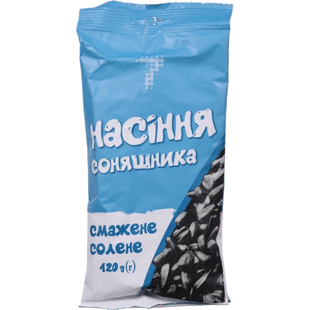 Насіння соняшнику "7" підсолене 120 г - Фото 1 Насіння соняшнику "7" підсолене 120 г - изображение 1