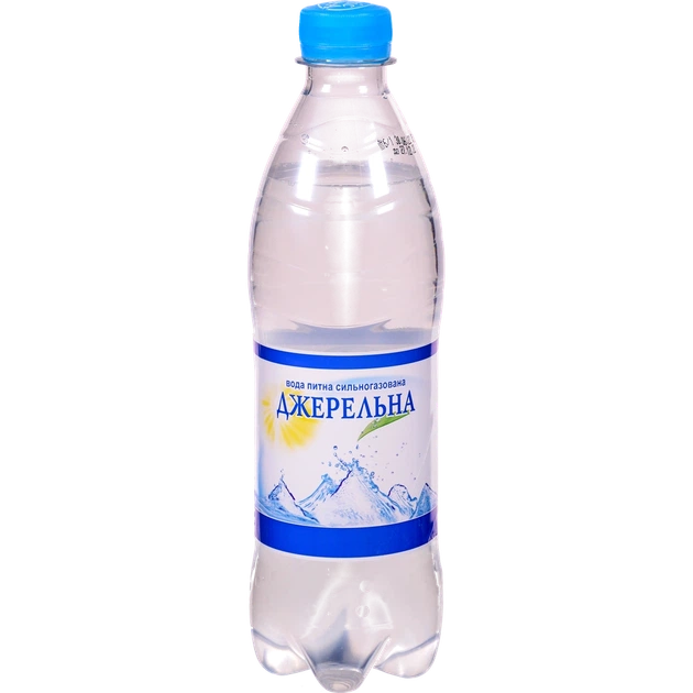 Вода газована Джерельна 0.5 л - Фото 1 Вода газована Джерельна 0.5 л - изображение 1