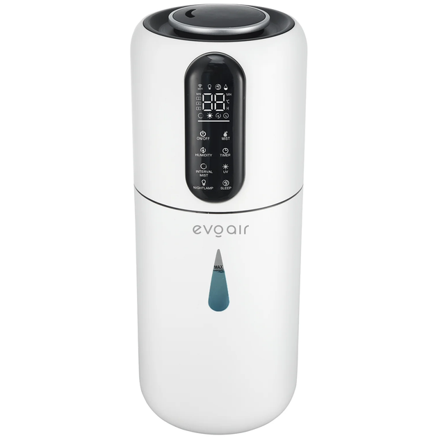 Умный увлажнитель воздуха Evoair STEAMIX3800, Wi-Fi, резервуар 3,8 л, производительность увлажнения 300 мл/ч, датчик влажности, автоматический режим, УФ-лампа, ароматерапия - изображение 7