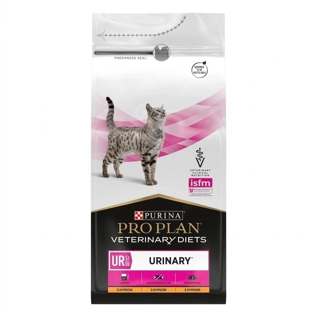 Лікувальний корм Purina Pro Plan Veterinary Diets Veterinary Diets UR Urinary дієта для лікування сечовивідних шляхів у дорослих котів 1.5 кг - Фото 7 Лікувальний корм Purina Pro Plan Veterinary Diets Veterinary Diets UR Urinary дієта для лікування сечовивідних шляхів у дорослих котів 1.5 кг - изображение 7
