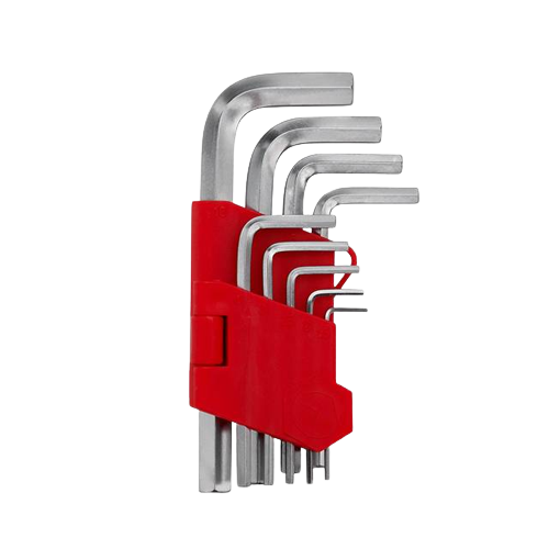 Набор ключей шестигранных INTERTOOL 9шт, короткие 1.5-10мм, CrV (32481) - Фото 1 Набор ключей шестигранных INTERTOOL 9шт, короткие 1.5-10мм, CrV (32481) - изображение 1