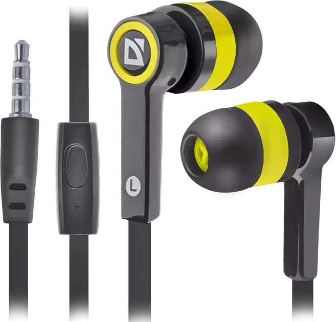 Навушники Defender Pulse 420 Black-Yellow (63421) - Фото 1 Навушники Defender Pulse 420 Black-Yellow (63421) - зображення 1