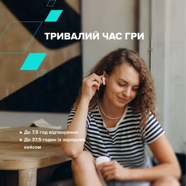 Навушники Canyon TWS-5 Blue (CNS-TWS5BL) - Фото 12 Навушники Canyon TWS-5 Blue (CNS-TWS5BL) - зображення 12