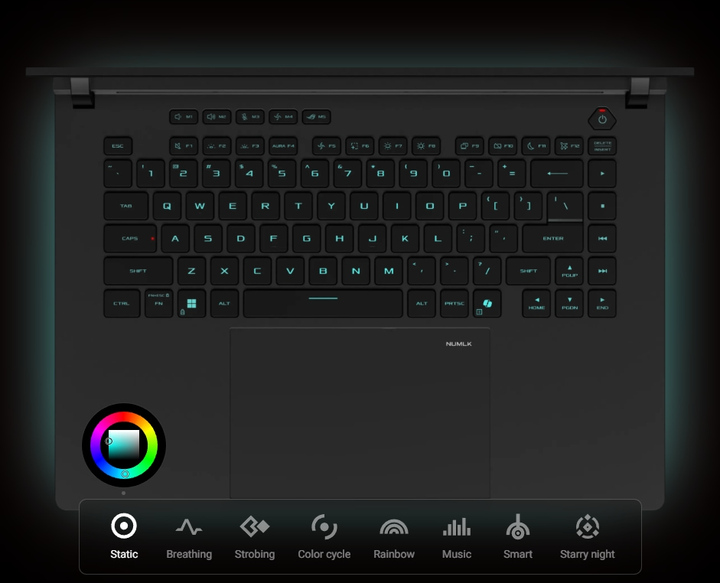 Ігровий ноутбук ASUS ROG Strix SCAR 16 (G635LX-RW061), Intel Core Ultra 9, 275HX, 16", WQXGA, 64 ГБ, SSD 2 ТБ, NVIDIA GeForce RTX 5090, 24 ГБ, Без ОС, Чорний - зображення 15