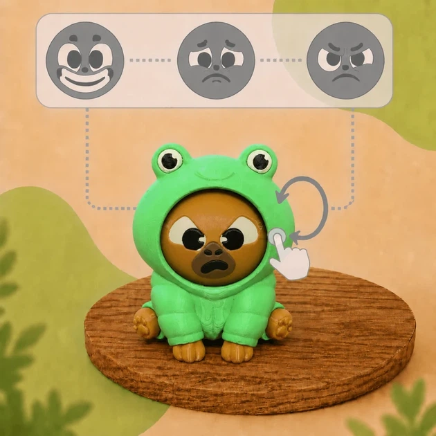 Игровая фигурка Эмоциональная Капибара зелёный - изображение 3