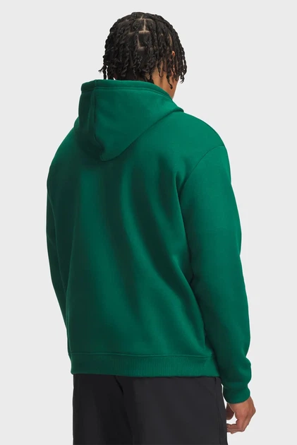 Чоловіче зелене худі UA Rival Flc Hoodie Under Armour SM 6013448-312 - изображение 2