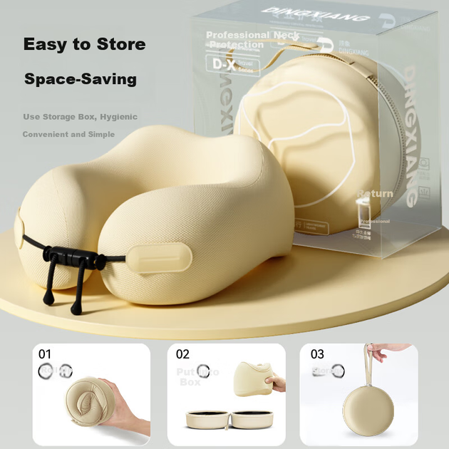 Подушка для шиї Mi Xiaoshu, U-подібна, дорожня - Фото 9 Подушка для шиї Mi Xiaoshu, U-подібна, дорожня - зображення 9