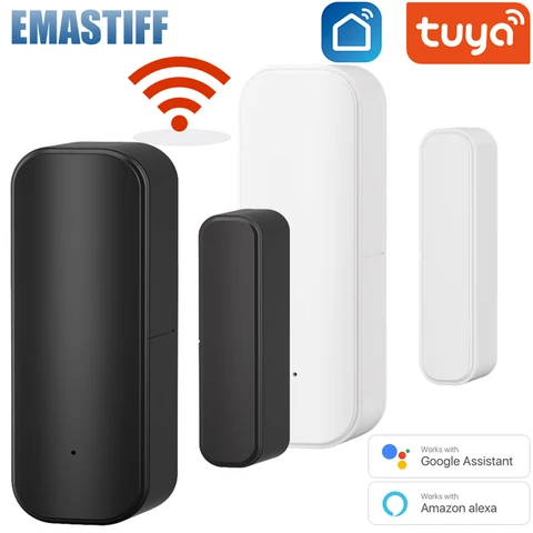 Датчик WiFi відчинених дверей Smart Life чорний - Фото 2 Датчик WiFi відчинених дверей Smart Life чорний - изображение 2