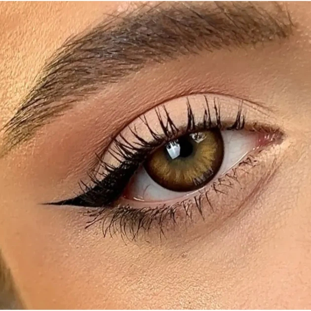 Карие контактные линзы с диоптриями ELITE Lens Кукольные Карие NEW 2 шт. -1.0 - изображение 6
