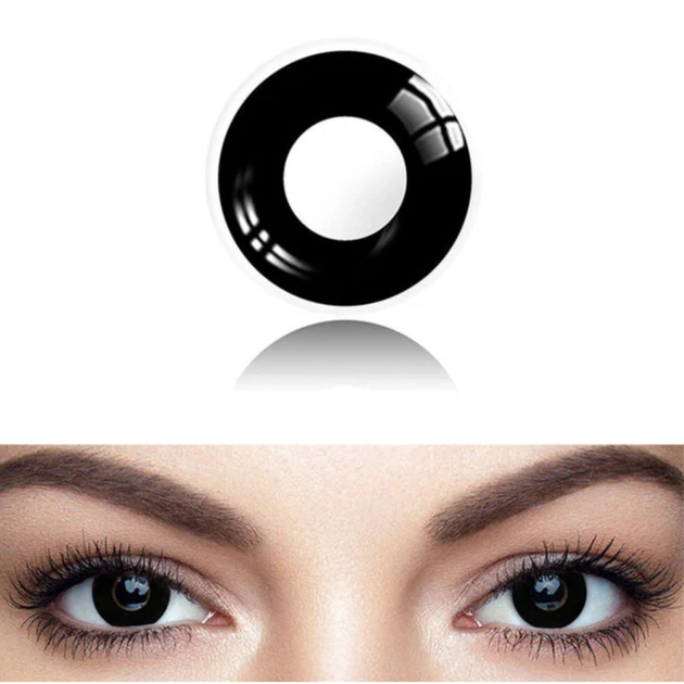 Черные линзы с диоптриями ELITE Lens Блэк 2 шт. -4.50 - Фото 3 Черные линзы с диоптриями ELITE Lens Блэк 2 шт. -4.50 - изображение 3