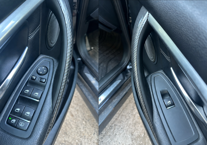 Комплект передних внутренних ручек дверей BMW F30 F31 F32 F33 F34 F35 F36 F80 F82 черные, 2 шт. - Фото 7 Комплект передних внутренних ручек дверей BMW F30 F31 F32 F33 F34 F35 F36 F80 F82 черные, 2 шт. - изображение 7