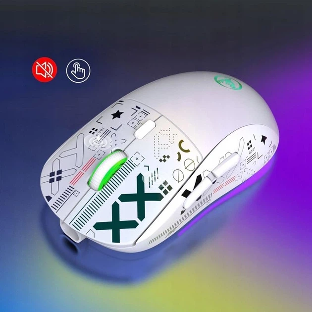 Ігрова бездротова миша HXSJ T90 (2.4G, Bluetooth, USB). З підсвічуванням та акумулятором - Фото 5 Ігрова бездротова миша HXSJ T90 (2.4G, Bluetooth, USB). З підсвічуванням та акумулятором - изображение 5