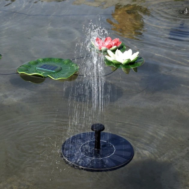 Фонтан садовий на сонячній батареї, 160мм + 5 насадок, Water Pump - зображення 9