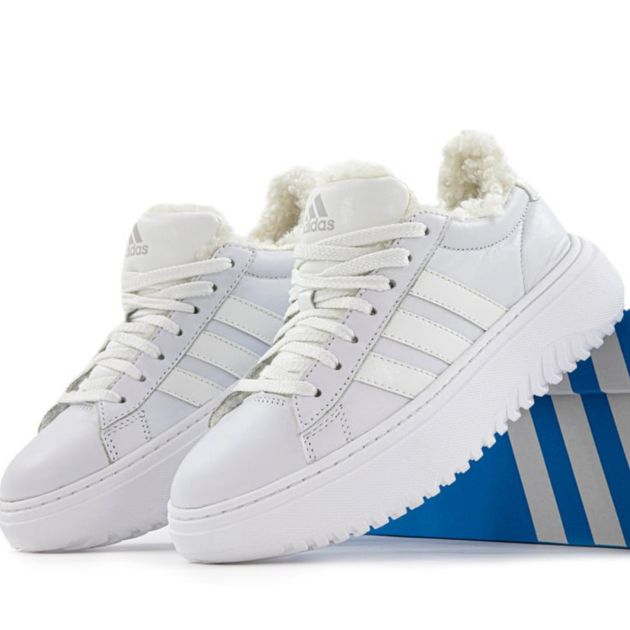 Кросівки зимові жіночі Adi Grand Court White Platform Winter Fur/ кросівки Аді Гранд Курт білі на хутрі 39 - Фото 1 Кросівки зимові жіночі Adi Grand Court White Platform Winter Fur/ кросівки Аді Гранд Курт білі на хутрі 39 - зображення 1