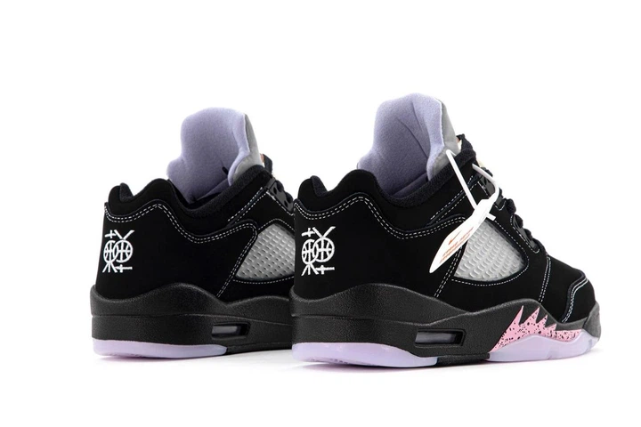 Кроссовки женские Ni Air Jord 5 Low Dongdan Black / Най аир Джорд 5 черные с серым низкие 40 - Фото 3 Кроссовки женские Ni Air Jord 5 Low Dongdan Black / Най аир Джорд 5 черные с серым низкие 40 - изображение 3