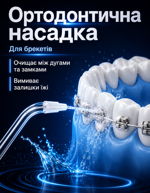 Ирригатор портативный L17 для полости рта и чистки зубов и промывка брекетов 400 мл 5 насадок - изображение 6