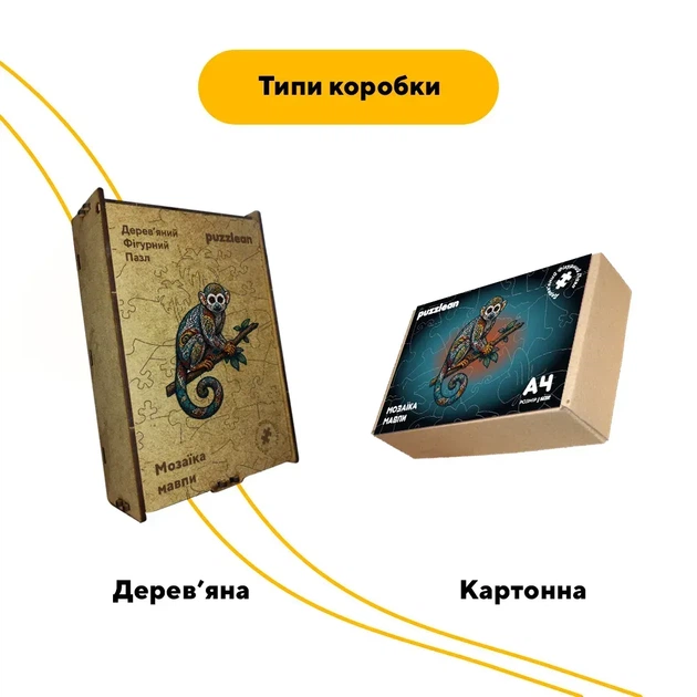 Дерев'яний фігурний пазл Мозаїка мавпи, А1, Дерев'яна коробка 500+ елементів - Фото 4 Дерев'яний фігурний пазл Мозаїка мавпи, А1, Дерев'яна коробка 500+ елементів - изображение 4