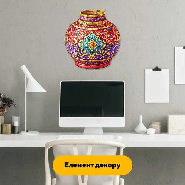 Дерев'яний фігурний пазл Рубінова Амфора, А2, Картонна коробка 300+ елементів - Фото 5 Дерев'яний фігурний пазл Рубінова Амфора, А2, Картонна коробка 300+ елементів - изображение 5