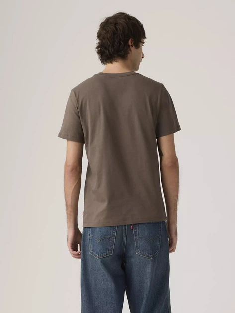 Футболка хлопковая длинная мужская Levi`s 739136538 S Коричневая (1161569054) - изображение 2
