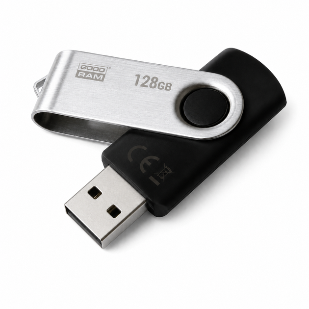 Флеш-память USB GoodRAM UTS3-1280K0R11 128GB USB 3.0 пластик/металл Черный - Фото 2 Флеш-память USB GoodRAM UTS3-1280K0R11 128GB USB 3.0 пластик/металл Черный - изображение 2