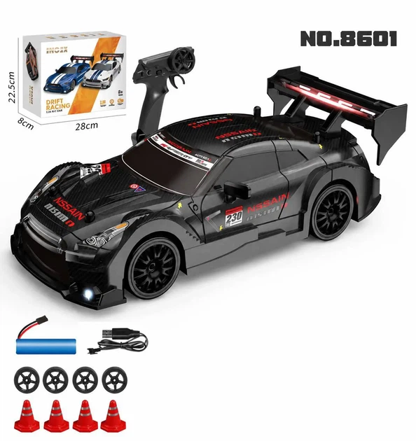 Машинка для дрифта на радиоуправлении Nissan GTR масштаб 1:24 - изображение 6