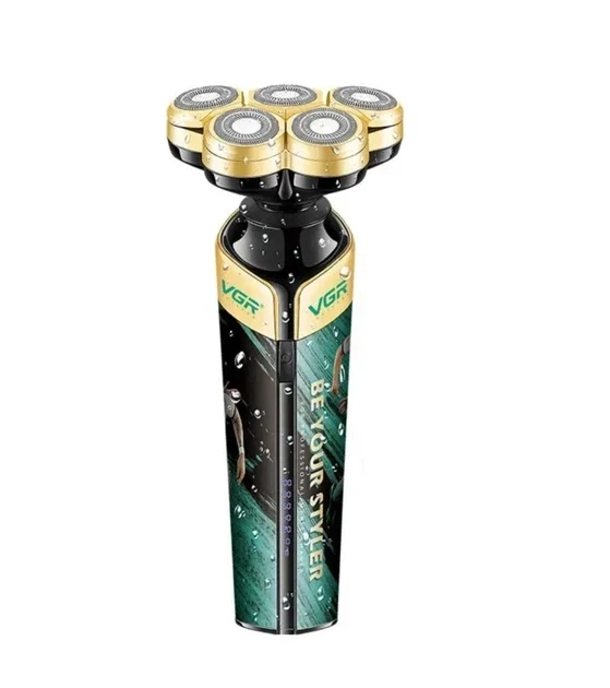 Электробритва аккумуляторная VGR V-330 USB шейвер с 5-ю плавающими роторными головками - Фото 1 Электробритва аккумуляторная VGR V-330 USB шейвер с 5-ю плавающими роторными головками - изображение 1