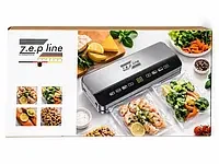 Вакуумний пакувальник Zepline ZP-00359 200Вт Побутовий автоматичний вакууматор для харчових продуктів з LED дисплеєм Вакууматор із пакувальником 20 пакетів Вакуумні пакети для їжі - изображение 3