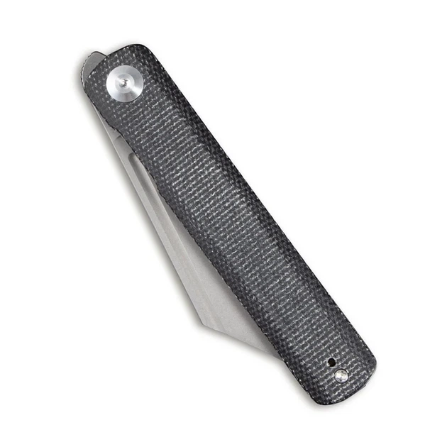 Ніж складаний SENCUT Bronte, замок Linerlock, лезо Plain Gray Stonewashed 9Cr18MoV, руківя Black Micarta, Китай, SA08A - Фото 5 Ніж складаний SENCUT Bronte, замок Linerlock, лезо Plain Gray Stonewashed 9Cr18MoV, руківя Black Micarta, Китай, SA08A - изображение 5