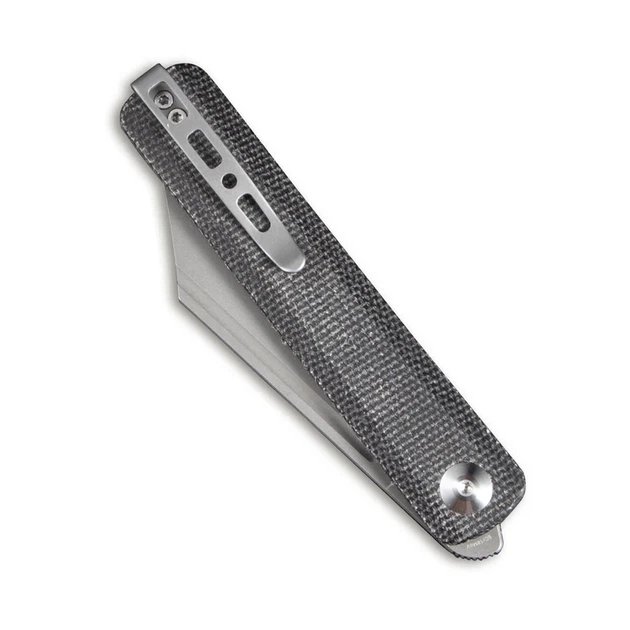 Ніж складаний SENCUT Bronte, замок Linerlock, лезо Plain Gray Stonewashed 9Cr18MoV, руківя Black Micarta, Китай, SA08A - Фото 6 Ніж складаний SENCUT Bronte, замок Linerlock, лезо Plain Gray Stonewashed 9Cr18MoV, руківя Black Micarta, Китай, SA08A - изображение 6