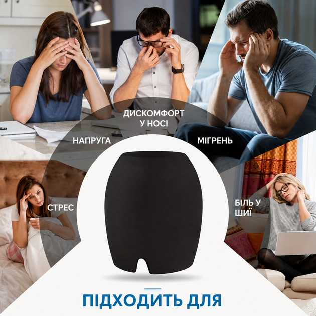 Маска шапочка від головного болю та мігрені з холодним компресом | Шапочка від мігрені - зображення 7