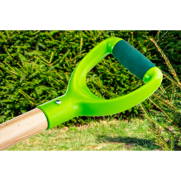 Вилы для копания Verto 4 зуба 127 см сталь D-рукоятка Black/Green (15G041) - изображение 5