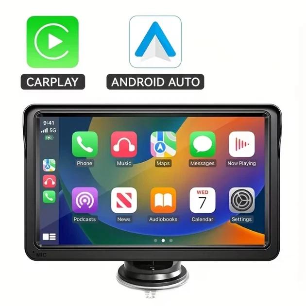 Бездротовий Carplay Android Auto з сенсорним екраном VENBES 7" - Фото 1 Бездротовий Carplay Android Auto з сенсорним екраном VENBES 7" - зображення 1