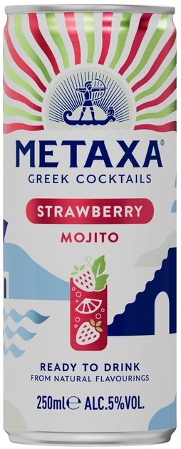 Упаковка слабоалкогольного напитка Metaxa Strawberry Mojito 5% 0.25 л х 12 шт (4520279521078) - Фото 2 Упаковка слабоалкогольного напитка Metaxa Strawberry Mojito 5% 0.25 л х 12 шт (4520279521078) - изображение 2