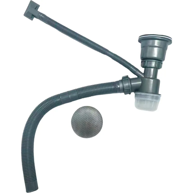 Сифон для кухонной мойки ZERIX SK-05-A 3 1/2"x40 DECOR SS COLOR (цвет нержавейка) (ZX6200) - Фото 1 Сифон для кухонной мойки ZERIX SK-05-A 3 1/2"x40 DECOR SS COLOR (цвет нержавейка) (ZX6200) - изображение 1