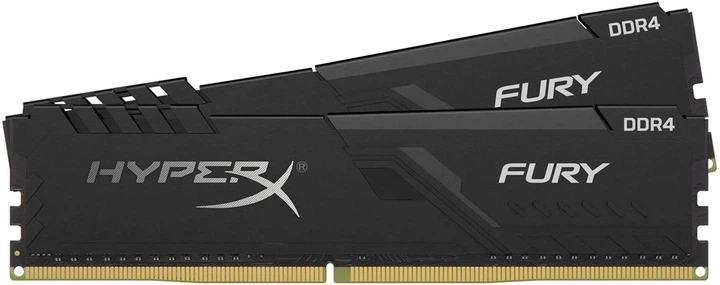 Оперативная память HyperX DDR4-3200 16384MB PC4-25600 (Kit of 2x8192) Fury Black (HX432C16FB3K2/16) - Фото 2 Оперативная память HyperX DDR4-3200 16384MB PC4-25600 (Kit of 2x8192) Fury Black (HX432C16FB3K2/16) - изображение 2