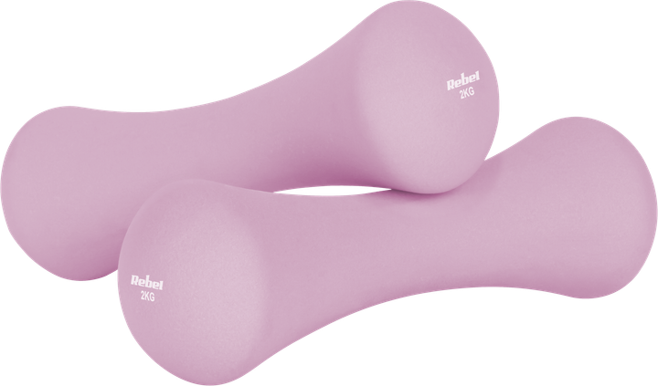 Zestaw hantli żeliwnych neoprenowych Rebel Active RBA-2329-S (5901890124799) - obraz 4