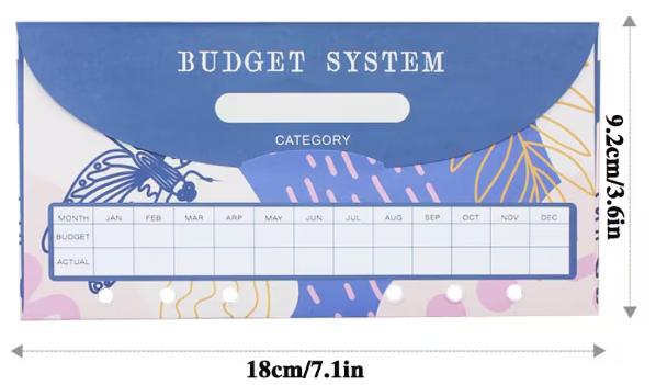 Конверт для бюджетування А6 Budget System Cash Envelope для грошей, планера бюджету та накопичень (AZD-092) - Фото 5 Конверт для бюджетування А6 Budget System Cash Envelope для грошей, планера бюджету та накопичень (AZD-092) - зображення 5