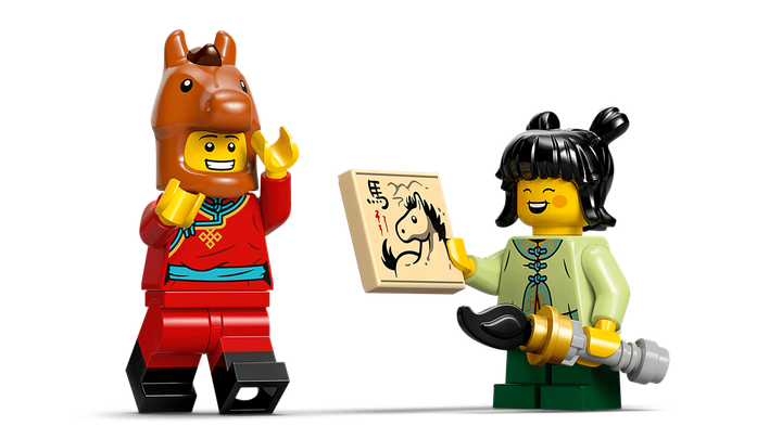 Zestaw klocków LEGO Obraz z galopującymi końmi 1650 elementów (80119) - obraz 8