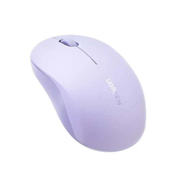 Беспроводная мышь UGREEN M331, Bluetooth 5.4 / 2.4G, 4000 DPI, USB, Серая Фіолетовий - изображение 2
