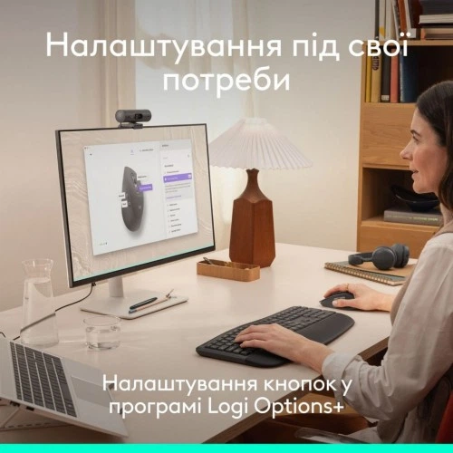 Мышка Logitech Signature Comfort Plus M850L Wireless/USB-C for Business Graphite (910-007704) Logitech 910-007704 1068431 - изображение 5