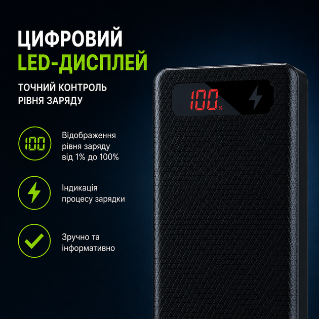 Корпус для Power Bank DIY 8x18650 Type-C / Micro-USB с LED-фонариком и USB выходами - Фото 2 Корпус для Power Bank DIY 8x18650 Type-C / Micro-USB с LED-фонариком и USB выходами - изображение 2