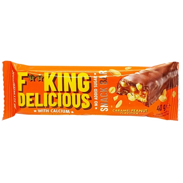 Батончик Fitking Delicious без цукру карамель/арахіс 40г И878 - Фото 1 Батончик Fitking Delicious без цукру карамель/арахіс 40г И878 - изображение 1