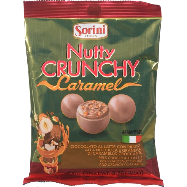 Цукерки Sorini Nutty Crunchy 105 г - Фото 1 Цукерки Sorini Nutty Crunchy 105 г - изображение 1