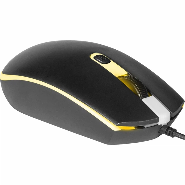 Компьютерная мышь Defender Dot MB-986 оптическая USB 1000/1600 dpi 4 кнопки 7 режимов подсветки Чёрная (52986) - изображение 2