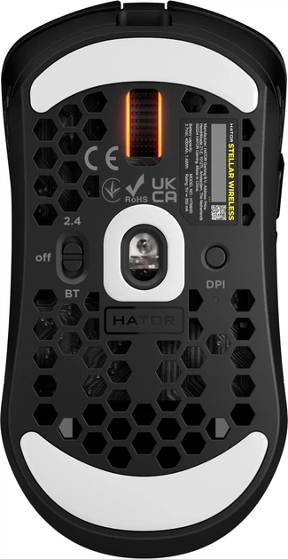 Компьютерная мышь Hator Stellar беспроводная Bluetooth/USB Черная (HTM650) - изображение 6