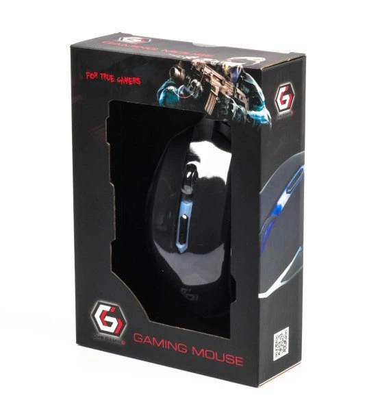 Компьютерная мышь Gembird Gaming оптическая USB 2400 dpi Черная (MUSG-001-B) - изображение 5
